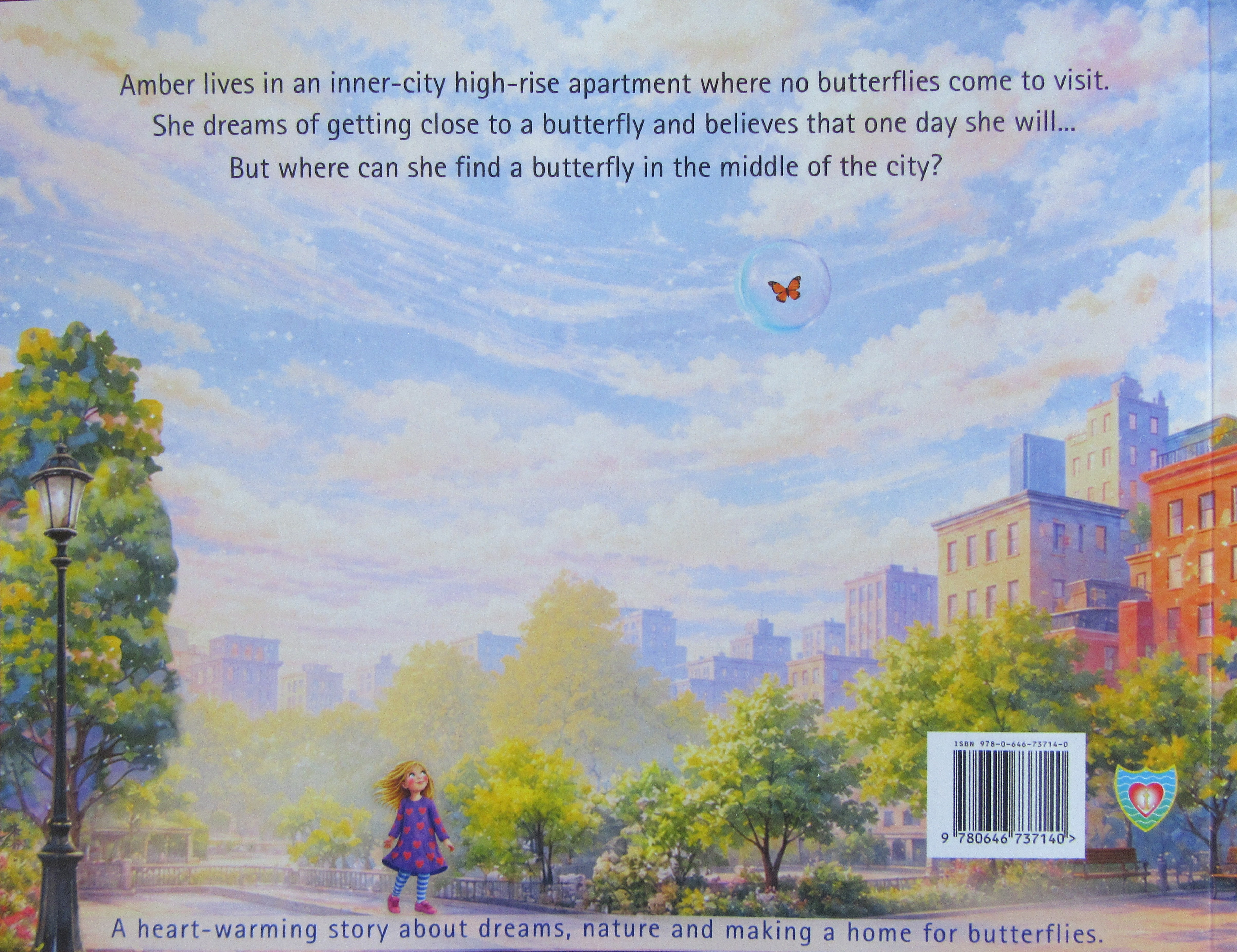 Amber's Butterfly back cover